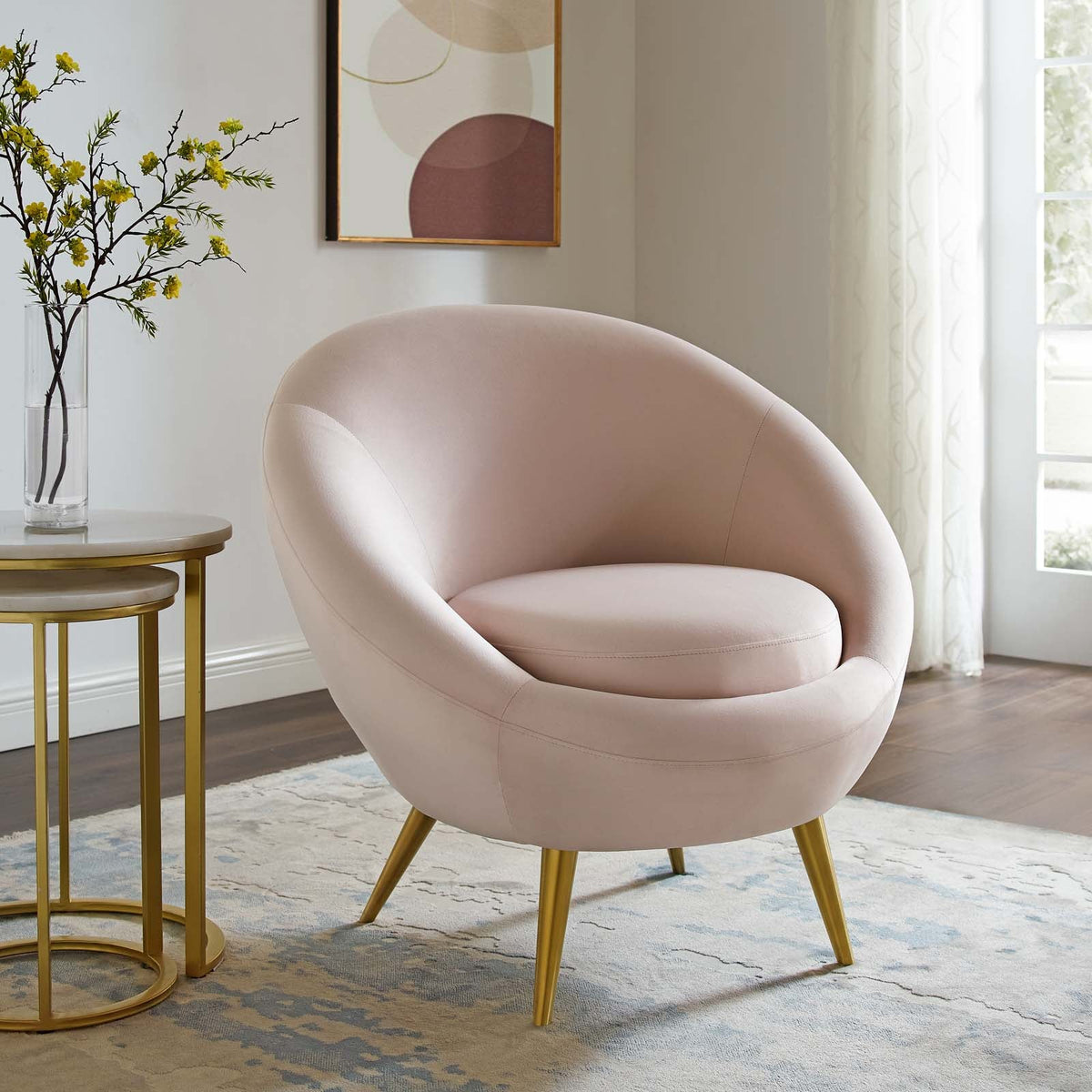 Circuit Performance Velvet Accent Chair Modway Model: eei-3461