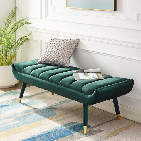 Guess Channel Tufted Performance Velvet Accent Bench Modway Model: eei-3484