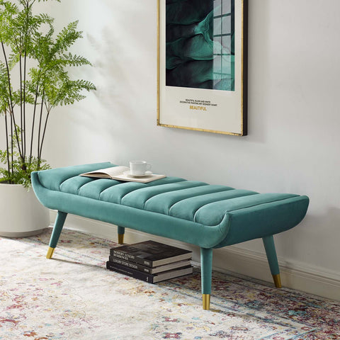 Guess Channel Tufted Performance Velvet Accent Bench Modway Model: eei-3484