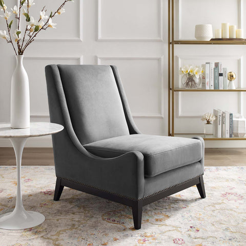 Confident Accent Upholstered Performance Velvet Lounge Chair Modway Model: eei-3488