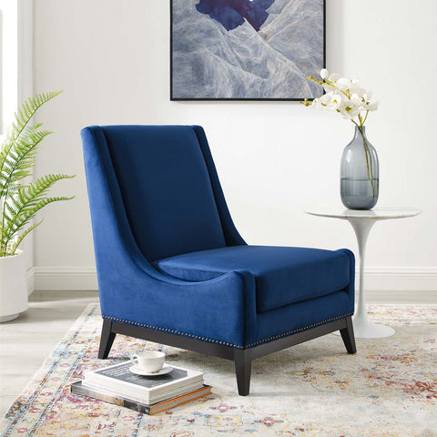 Confident Accent Upholstered Performance Velvet Lounge Chair Modway Model: eei-3488
