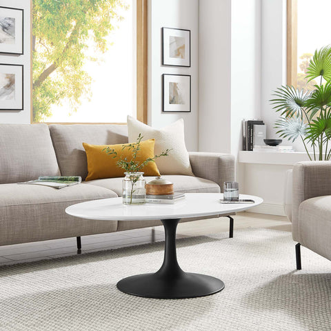 Lippa 42" Oval Coffee Table Modway Model: eei-3533