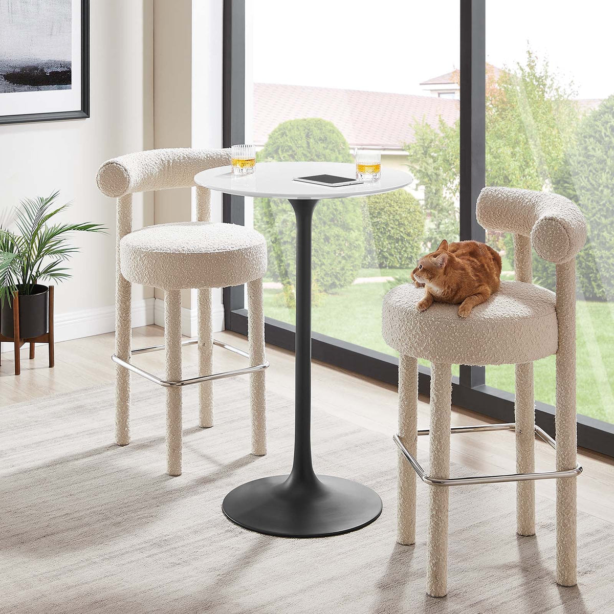 Lippa 28" Round Bar Table Modway Model: eei-3545