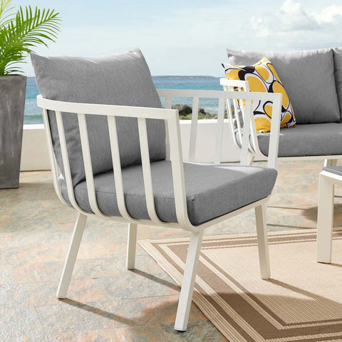Riverside Outdoor Patio Aluminum Armchair Modway Model: eei-3566