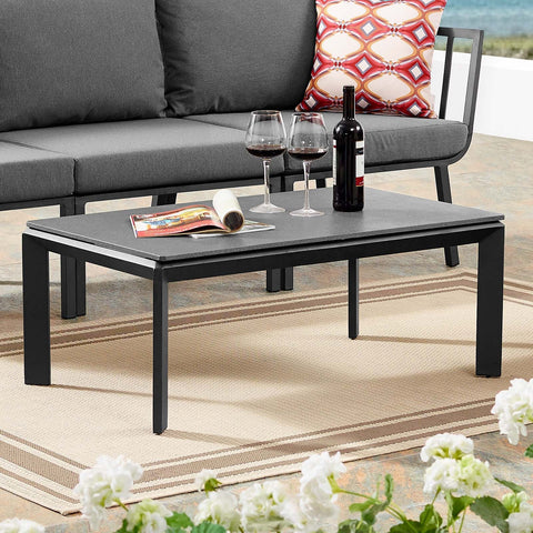 Riverside Aluminum Outdoor Patio Coffee Table Modway Model: eei-3570