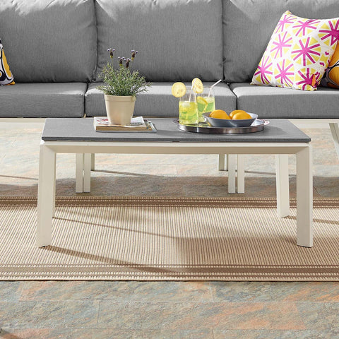 Riverside Aluminum Outdoor Patio Coffee Table Modway Model: eei-3570