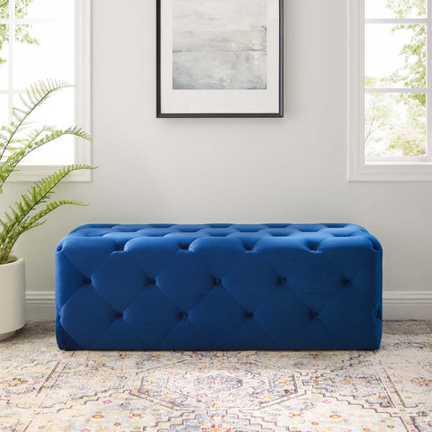 Amour 48" Tufted Button Entryway Performance Velvet Bench Modway Model: eei-3768