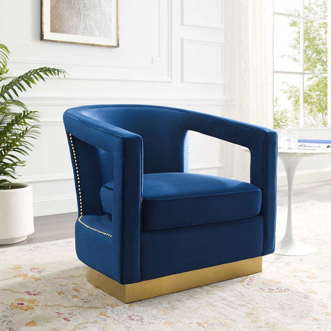 Frolick Performance Velvet Armchair Modway Model: eei-3888