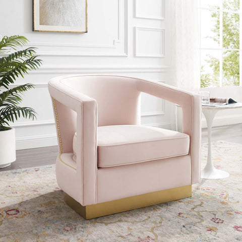 Frolick Performance Velvet Armchair Modway Model: eei-3888