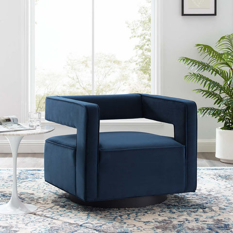 Booth Performance Velvet Swivel Armchair Modway Model: eei-3948