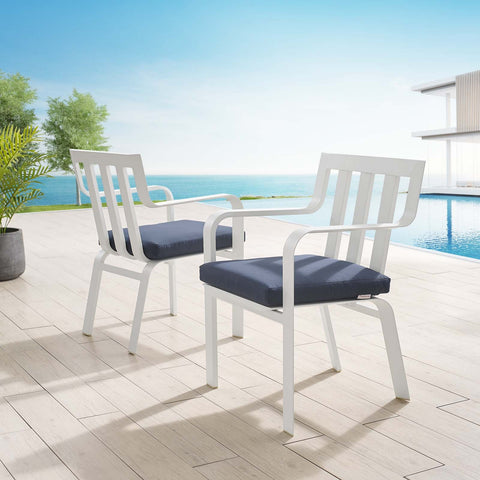 Baxley Outdoor Patio Aluminum Armchair Set of 2 Modway Model: eei-3961