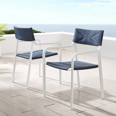 Raleigh Outdoor Patio Aluminum Armchair Set of 2 Modway Model: eei-3962