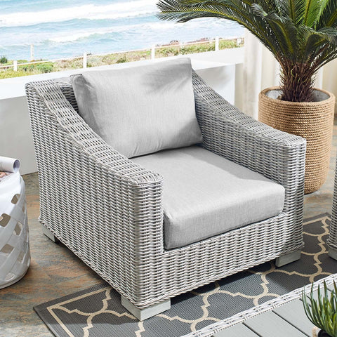 Conway Sunbrella® Outdoor Patio Wicker Rattan Armchair Modway Model: eei-3972