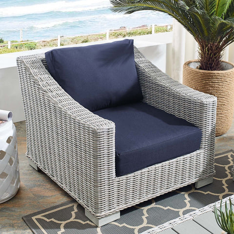 Conway Sunbrella® Outdoor Patio Wicker Rattan Armchair Modway Model: eei-3972