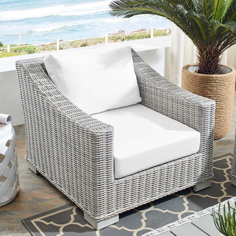 Conway Sunbrella® Outdoor Patio Wicker Rattan Armchair Modway Model: eei-3972