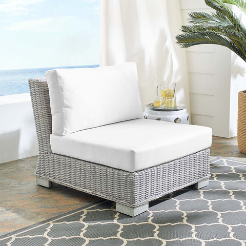 Conway Sunbrella® Outdoor Patio Wicker Rattan Armless Chair Modway Model: eei-3980