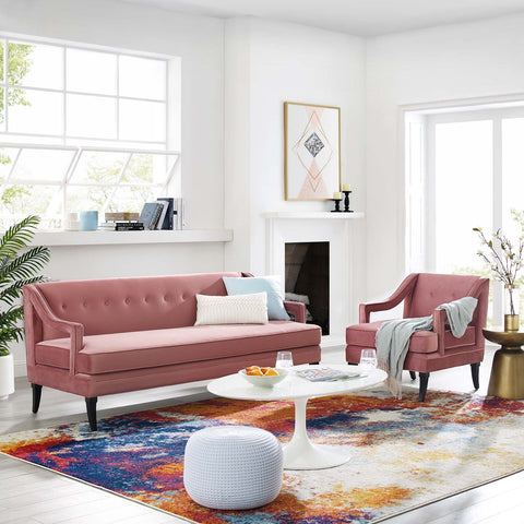 Concur Living Room Set Performance Velvet Set of 2 Modway Model: eei-4024