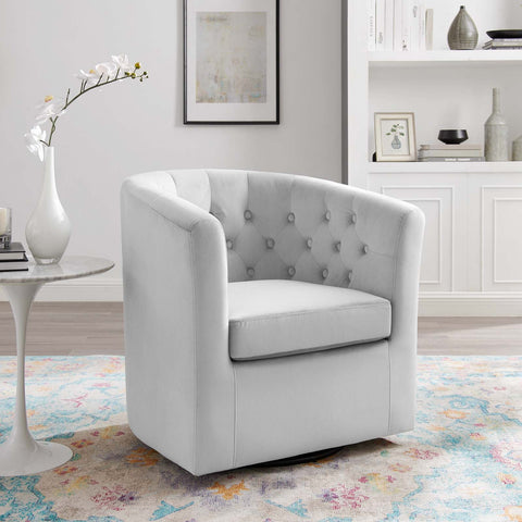 Prospect Tufted Performance Velvet Swivel Armchair Modway Model: eei-4138