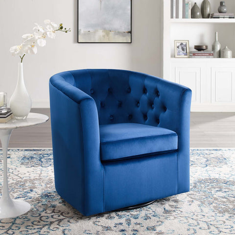 Prospect Tufted Performance Velvet Swivel Armchair Modway Model: eei-4138