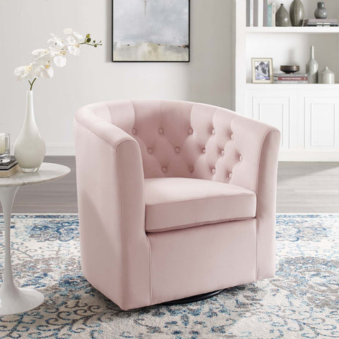 Prospect Tufted Performance Velvet Swivel Armchair Modway Model: eei-4138