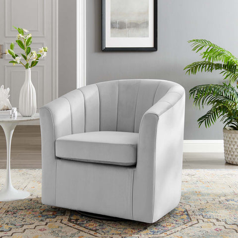 Prospect Performance Velvet Swivel Armchair Modway Model: eei-4139