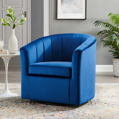 Prospect Performance Velvet Swivel Armchair Modway Model: eei-4139