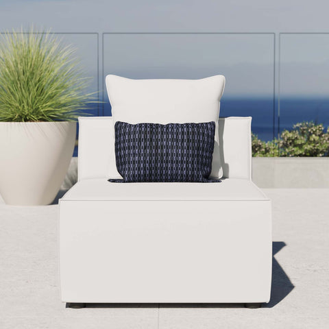 Saybrook Outdoor Patio Upholstered Sectional Sofa Armless Chair Modway Model: eei-4209