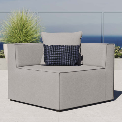 Saybrook Outdoor Patio Upholstered Sectional Sofa Corner Chair Modway Model: eei-4210