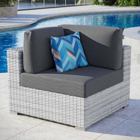 Convene Outdoor Patio Corner Chair Modway Model: eei-4296