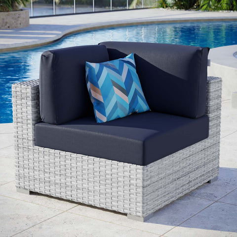 Convene Outdoor Patio Corner Chair Modway Model: eei-4296