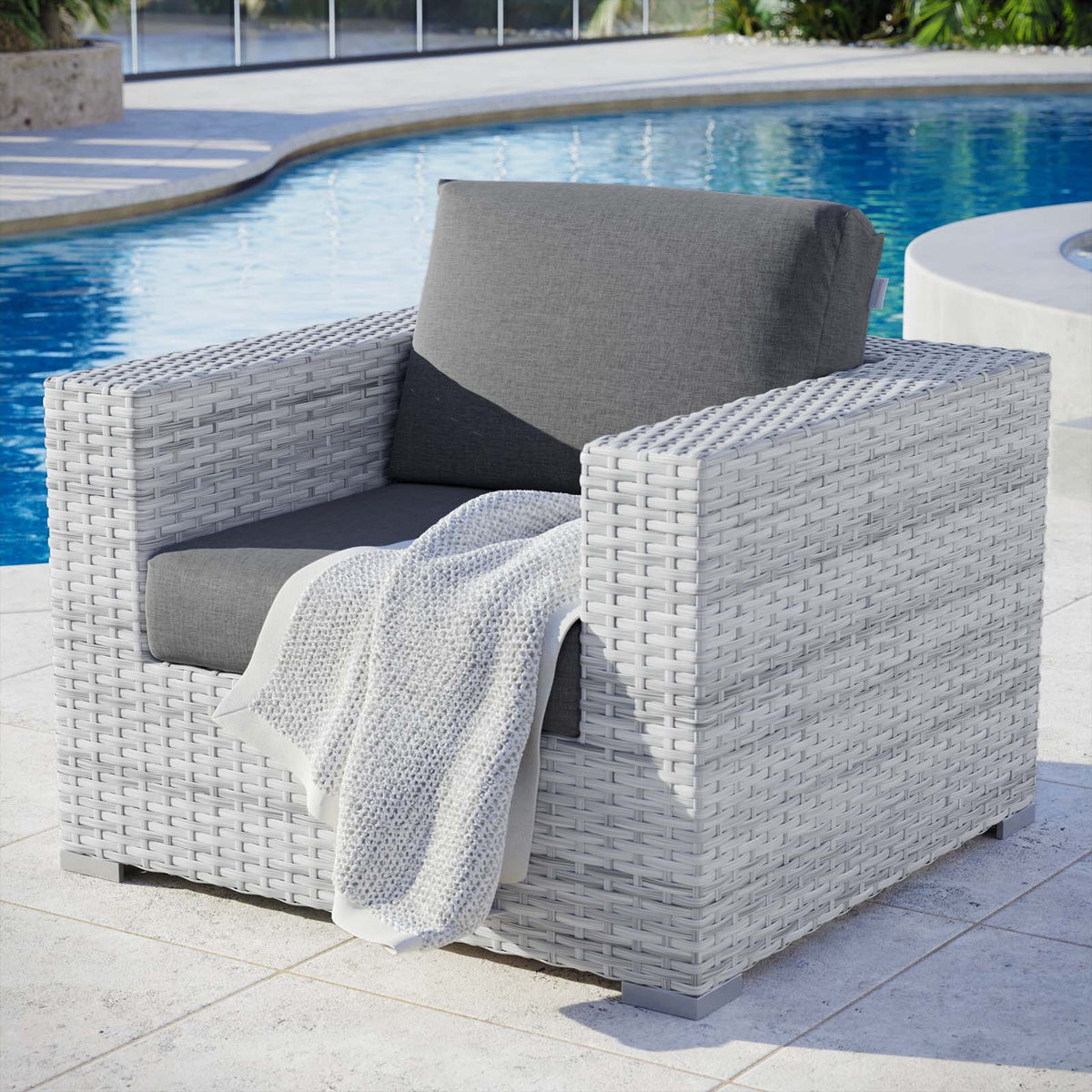 Convene Outdoor Patio Armchair Modway Model: eei-4297