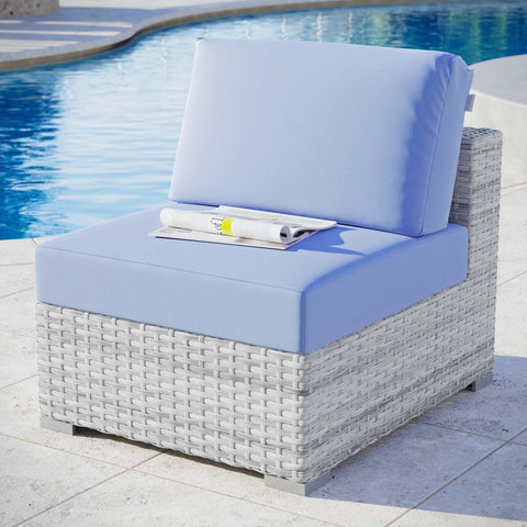 Convene Outdoor Patio Armless Chair Modway Model: eei-4298
