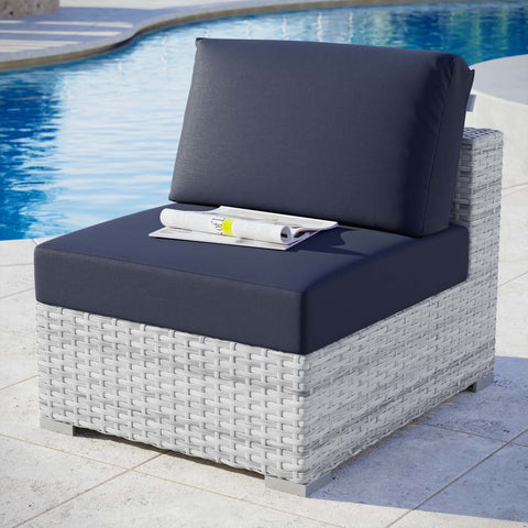 Convene Outdoor Patio Armless Chair Modway Model: eei-4298