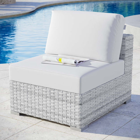 Convene Outdoor Patio Armless Chair Modway Model: eei-4298