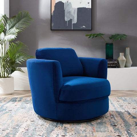 Pirouette Performance Velvet Swivel Armchair Modway Model: eei-4345