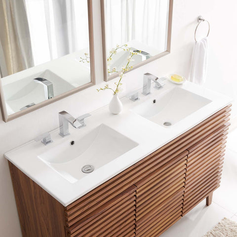 Cayman 48" Double Basin Bathroom Sink Modway Model: eei-4376