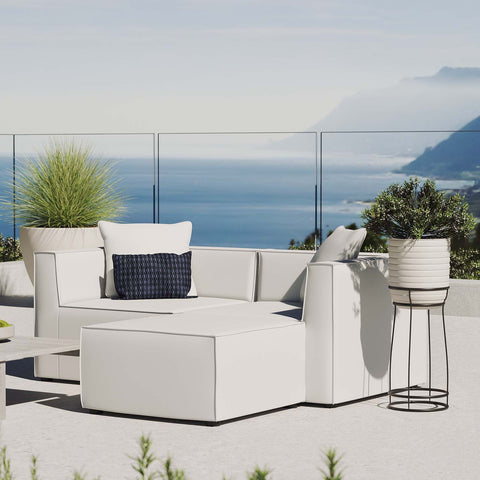 Saybrook Outdoor Patio Upholstered Loveseat and Ottoman Set Modway Model: eei-4378