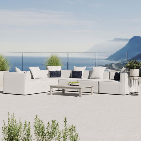 Saybrook Outdoor Patio Upholstered 6-Piece Sectional Sofa Modway Model: eei-4385