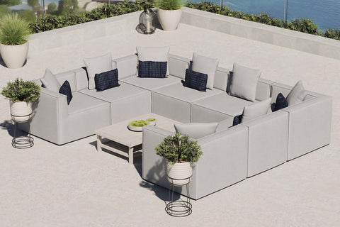 Saybrook Outdoor Patio Upholstered 8-Piece Sectional Sofa Modway Model: eei-4388