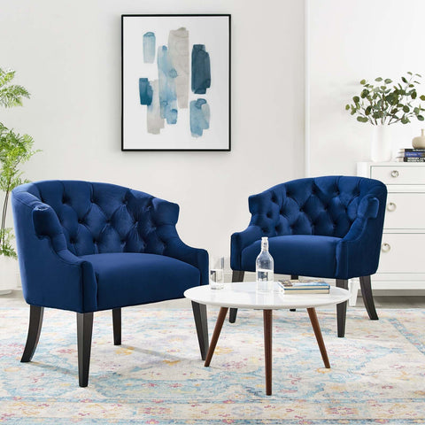 Precept Armchair Performance Velvet Set of 2 Modway Model: eei-4426