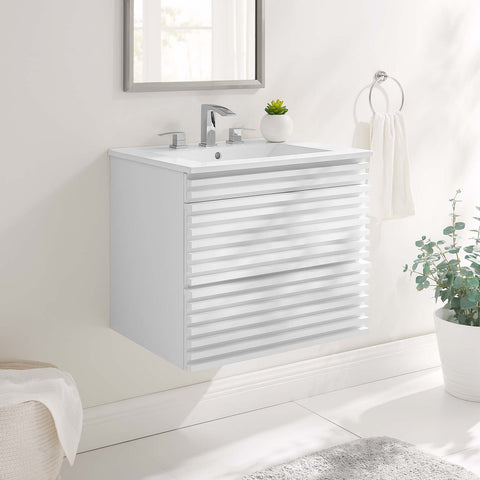 Render 24" Wall-Mount Bathroom Vanity Modway Model: eei-4433