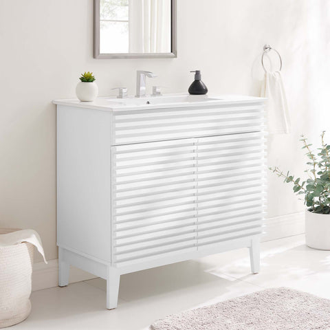 Render 36" Bathroom Vanity Modway Model: eei-4437