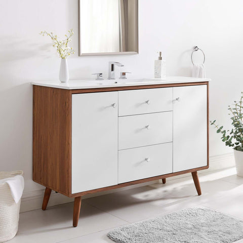 Transmit 48" Single Sink Bathroom Vanity Modway Model: eei-4438