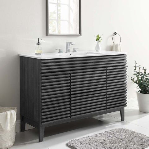 Render 48" Single Sink Bathroom Vanity Modway Model: eei-4439