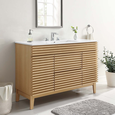 Render 48" Single Sink Bathroom Vanity Modway Model: eei-4439