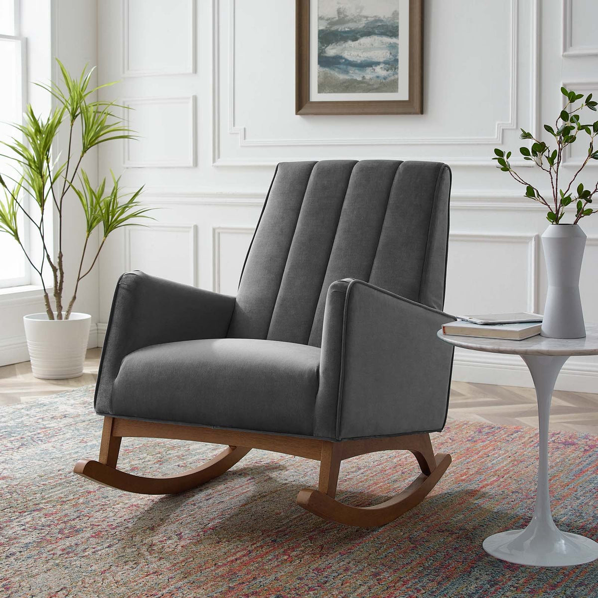 Sway Performance Velvet Rocking Chair Modway Model: eei-4456
