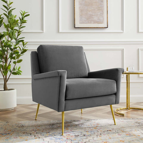 Chesapeake Performance Velvet Armchair Modway Model: eei-4630