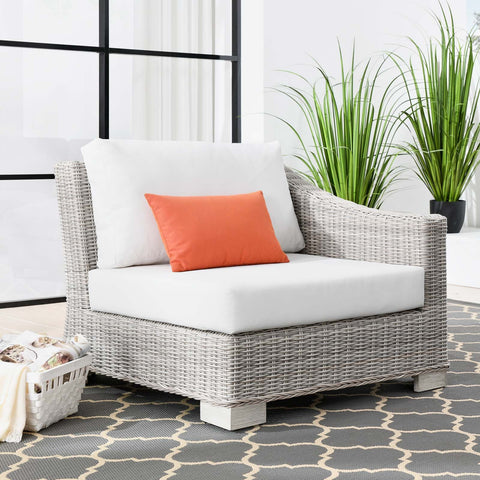 Conway Outdoor Patio Wicker Rattan Right-Arm Chair Modway Model: eei-4846