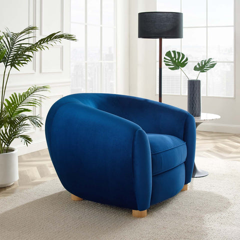 Abundant Performance Velvet Armchair Modway Model: eei-4971