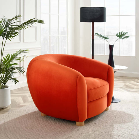 Abundant Performance Velvet Armchair Modway Model: eei-4971